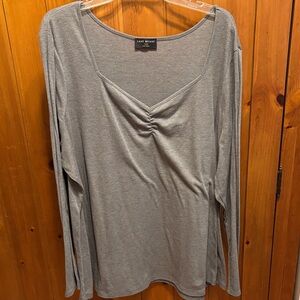 Lane Bryant Charcoal Long Sleeve Tee